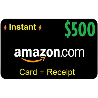 ✅ $500.00 AMAZON.COM ⚡Instant ⚡ High Quality Card  