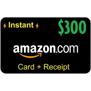 ✅ $300.00 AMAZON.COM High Quality Card ⚡Instant Delivery⚡