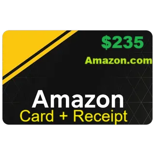 $235 AMAZON.COM - High Quality (Card + Receipt)  Delivery within 1-6 Hours