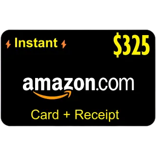 ✅ $325 AMAZON.COM High Quality Card ⚡Instant Delivery⚡