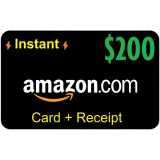 ✅ $200 AMAZON.COM High Quality Card⚡Instant ⚡