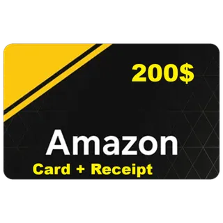 $200.00 Amazon Physical card + receipt