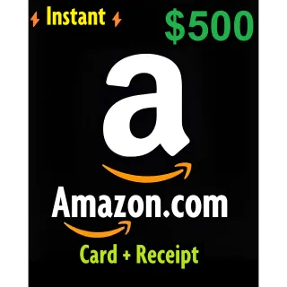 ✅ $500 AMAZON.COM High Quality Card ⚡Instant Delivery⚡