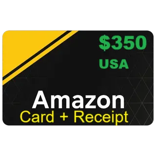 $350 AMAZON.COM - High Quality (Card + Receipt) AUTO DELIVERY