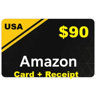 $90.00 Amazon AQ instant delivery , Real Card + Receipt
