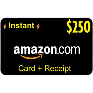 ✅ $250 AMAZON.COM ⚡Instant ⚡ High Quality Card  