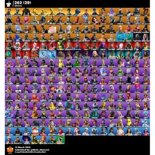 [ PC/PS/XBOX] 262 SKINS🔥TAKE THE L 💃REAPER💀OMEGA STAGE 5⚡GOLD MIDAS👑GOLD BRUTUS💪NARUTO🍥OG STW⚔️1950 VB💰LVL 4189|FULL ACCESS