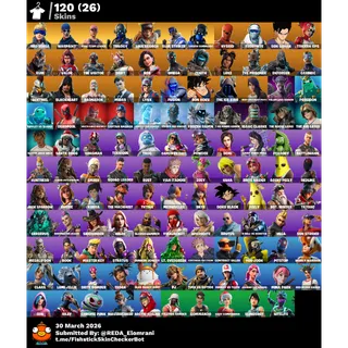 [PC/PS/XBOX] 120 SKINS🔥NEO VERSA💙SON GOHAN🍥FROSTBITE❄️OG STW ⚔️BLUE STRIKER🔷150 VBUCKS💰LEVEL 2203|FULL ACCESS ✅