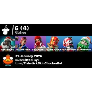 [PC/PSN/XBOX] 🎄 WINTERFEST ACCOUNT | 🎅 6 HOLIDAY SKINS | 💰 1100 V-BUCKS | ⭐ LEVEL 483 | 🔐 FULL ACCESS ✅