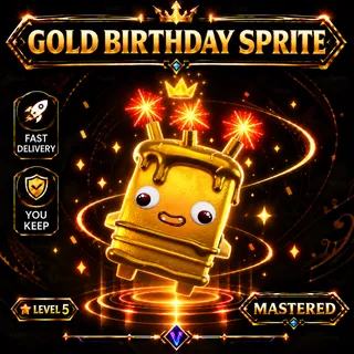 Gold Birthday Sprite | Level 5