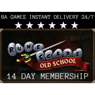 Runescape 14 day membership - INSTANT delivery!
