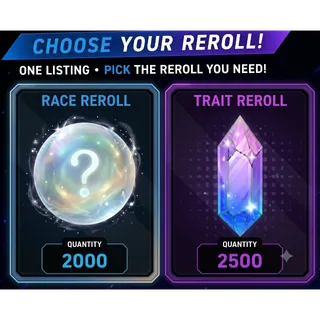 [Lineage Piece] Rerolls | Trait • Race • 