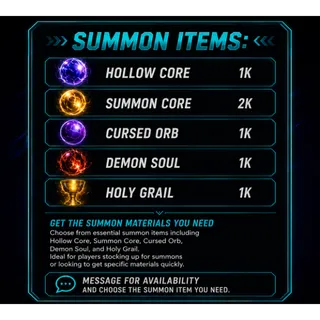 [Lineage Piece]  Boss Summon Items 