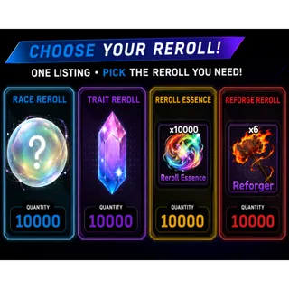 [Lineage Piece] Bundle for Rerolls | Trait • Race •  Reforge Essence