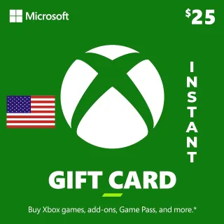 $25 Xbox | US | INSTANT