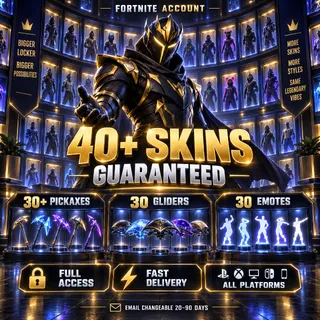 🔥 40+ SKINS GUARANTEED | Fortnite Account | Full Access | Fast Delivery | ALL PLATFORMS [LS-000018]