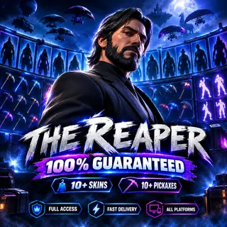 💀 THE REAPER 100% GUARANTEED | 10+ Skins Guaranteed | Fortnite Account | Full Access | ALL PLATFORMS [LS-000033]