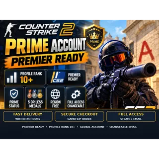 🔥 CS2 PRIME | PREMIER READY | LEVEL 10+ | FULL ACCESS + EMAIL | FAST DELIVERY [LS-000191]