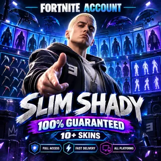 🔥 SLIM SHADY 100% GUARANTEED | 10+ Skins Guaranteed | Fortnite Account | Full Access | ALL PLATFORMS