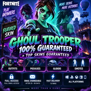 🧟 GHOUL TROOPER 100% GUARANTEED | Top Skins Guaranteed | Fortnite Account | Full Access | ALL PLATFORMS