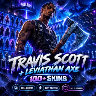 ⚡ TRAVIS SCOTT + LEVIATHAN AXE 100% GUARANTEED | 100+ Skins | Fortnite Account | Full Access | ALL PLATFORMS [LS-000030]