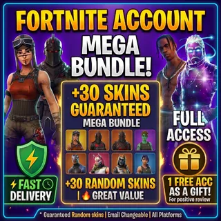 ⚡ +30 SKINS OG RANDOM FORTNITE ACCOUNT | (5 accounts) | FA | ALL PLATFORMS | FAST DELIVERY | SAFE & CHEAP