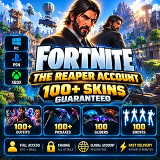 🕴️ THE REAPER | 100+ SKINS GUARANTEED | Fortnite Account | Full Access | ALL PLATFORMS | Fast Delivery [LS-000141]