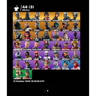 🔥 Fortnite Account | 44 Skins | Black Knight + The Reaper + Sparkle Specialist + Royale Knight [LS-000188]