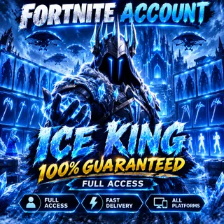 ❄️ ICE KING 100% GUARANTEED | Fortnite Account | Full Access | All platforms 🔥