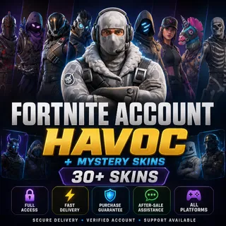 🔥 FORTNITE ACCOUNT | HAVOC + MYSTERY SKINS | 30+ SKINS | FULL ACCESS [OF-001]