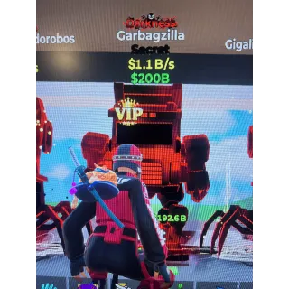 Steal a Brainrot - Darkness Garbagzilla: