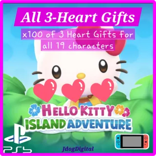 Hello Kitty Island Adventure **All 3 Heart Gifts**