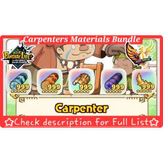 Carpenter Materials