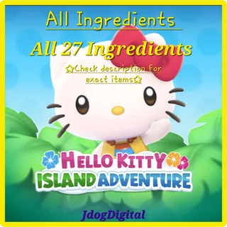 Hello Kitty All Ingredients