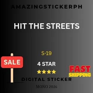 Hit the streets 4 star sticker Monopoly go