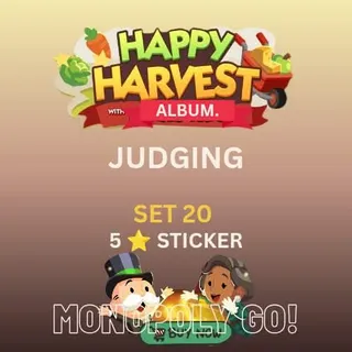 Judging 5 star sticker Monopoly go