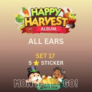 All ears 5 star sticker Monopoly go