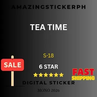 Tea time 6 star sticker Monopoly go