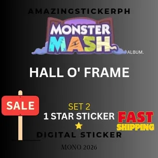 Hall O' frame 1 star sticker Monopoly go