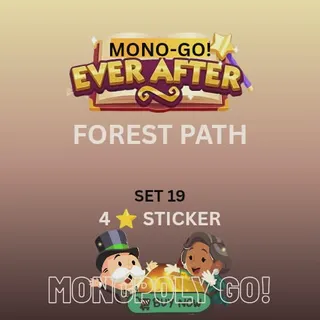 Forest path 4 star sticker monopoly go