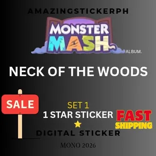 Neck of the woods 1 star sticker Monopoly go
