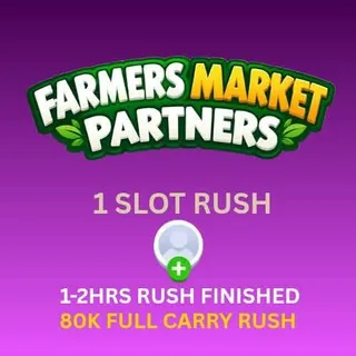 Farmers market partners event monopoly go (1 slot per order rush)