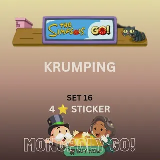 Krumping 4 star sticker Monopoly go.