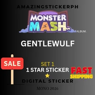 Gentlewulf 1 star sticker Monopoly go