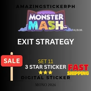 Exit strategy 3 star sticker Monopoly go