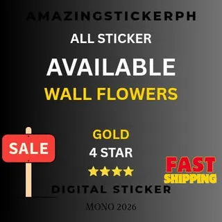 Wall flowers 4 star sticker Golden blitz Monopoly go
