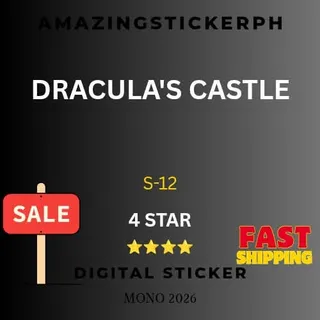 Dracula's castle 4 star sticker Monopoly go