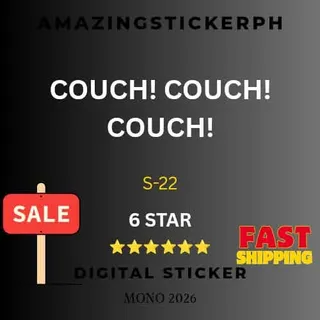Couch! Couch! Couch! 6 star sticker Monopoly go