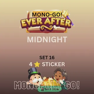 Midnight 4 star sticker monopoly go