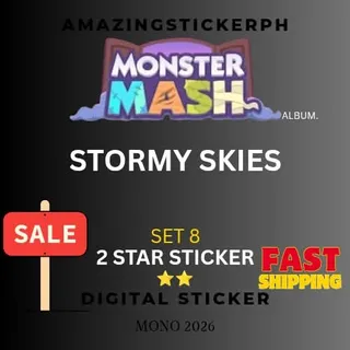 Stormy skies 2 star sticker Monopoly go